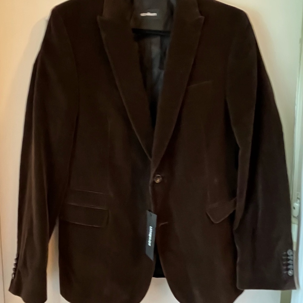 Strellson Dark Brown Velvet Blazer